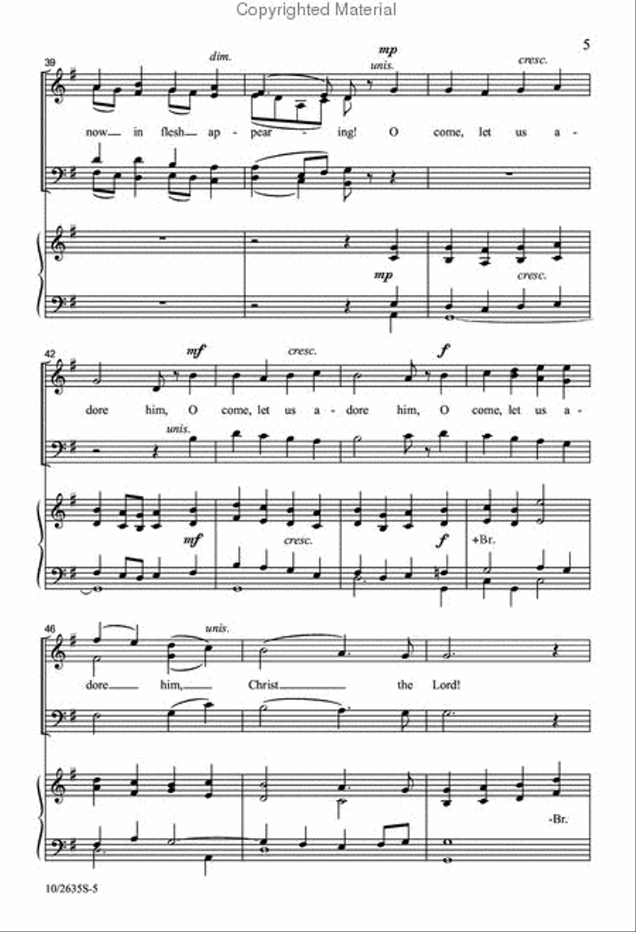 O Come, All Ye Faithful O Come, All Ye Faithful 4-Part scores gallery preview page 6