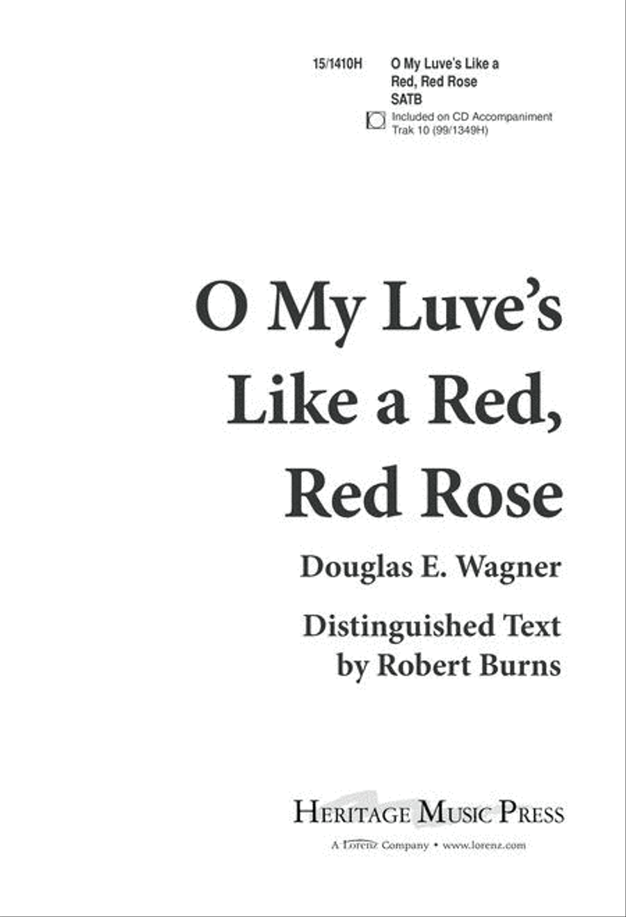 O My Luve's Like a Red, Red Rose 4-Part scores gallery preview page 1