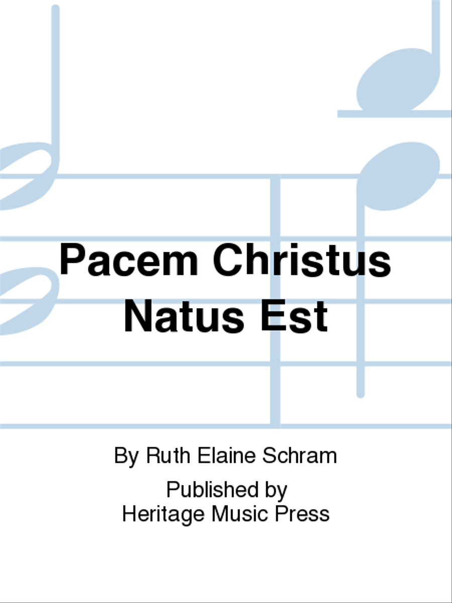 Pacem Christus Natus Est 4-Part scores gallery preview page 1