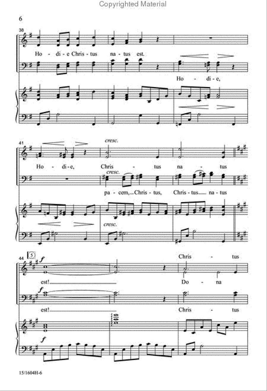Pacem Christus Natus Est 4-Part scores gallery preview page 6