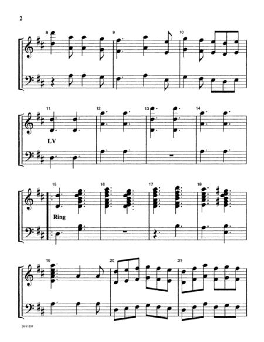 People, Look East - Handbell Part (Reproducible) 3-Octaves scores gallery preview page 3