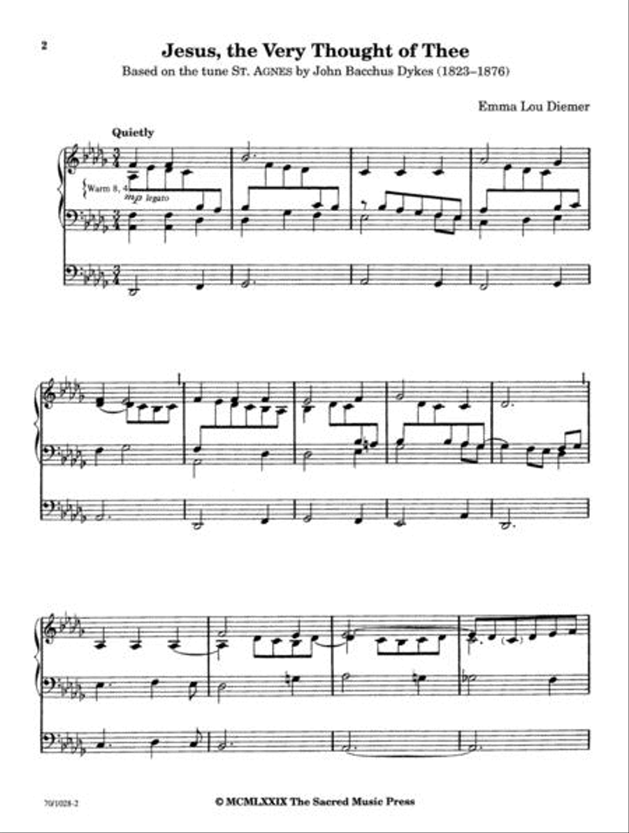 Quiet Reflections Organ Solo scores gallery preview page 2