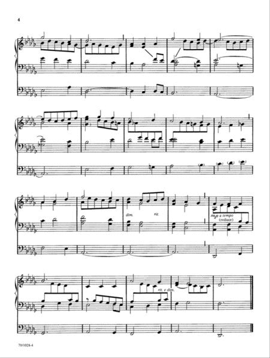 Quiet Reflections Organ Solo scores gallery preview page 4
