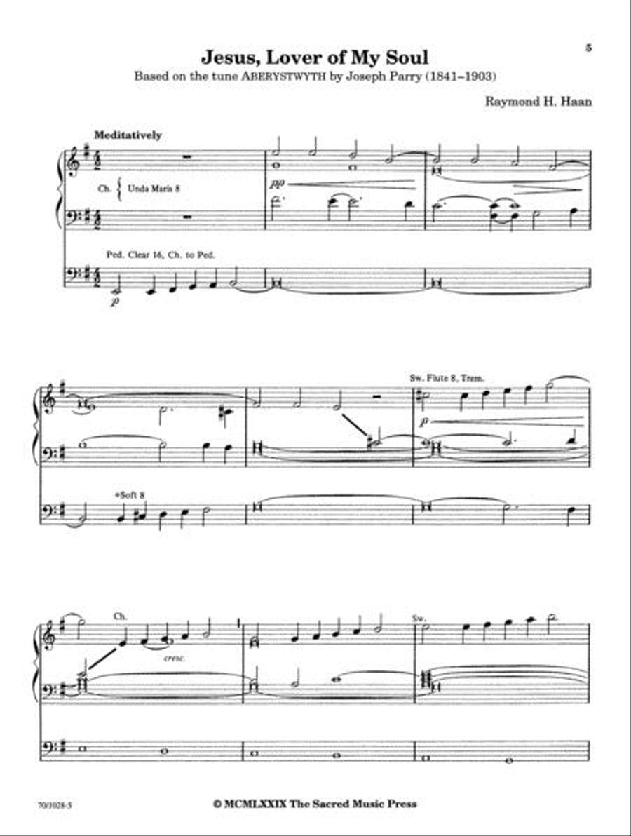 Quiet Reflections Organ Solo scores gallery preview page 5