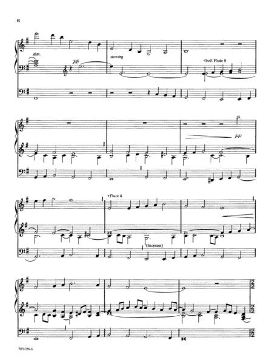 Quiet Reflections Organ Solo scores gallery preview page 6