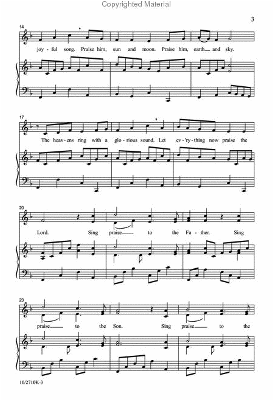 Praise Canon Praise Canon 2-Part scores gallery preview page 3