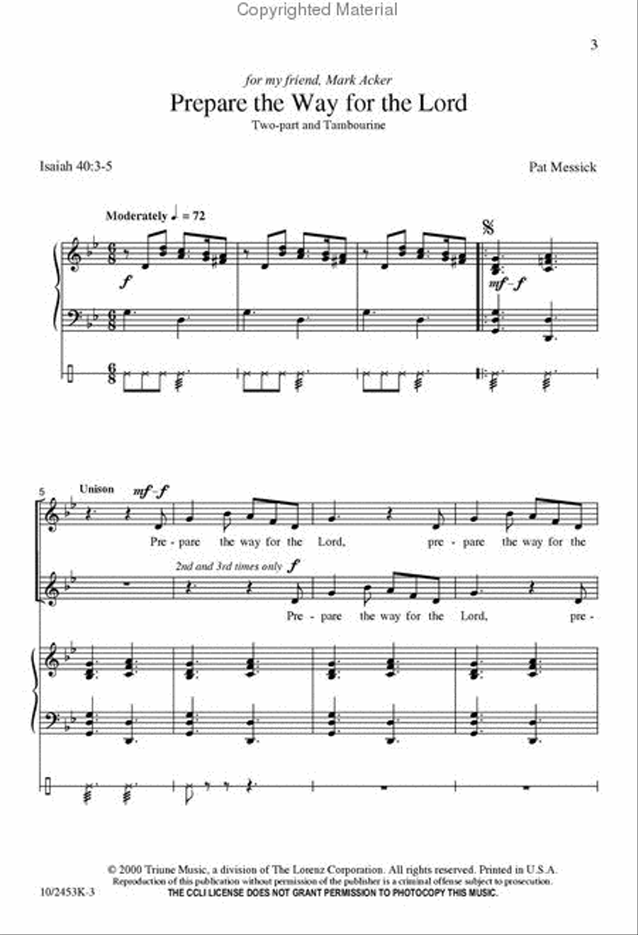 Prepare the Way for the Lord 2-Part scores gallery preview page 2