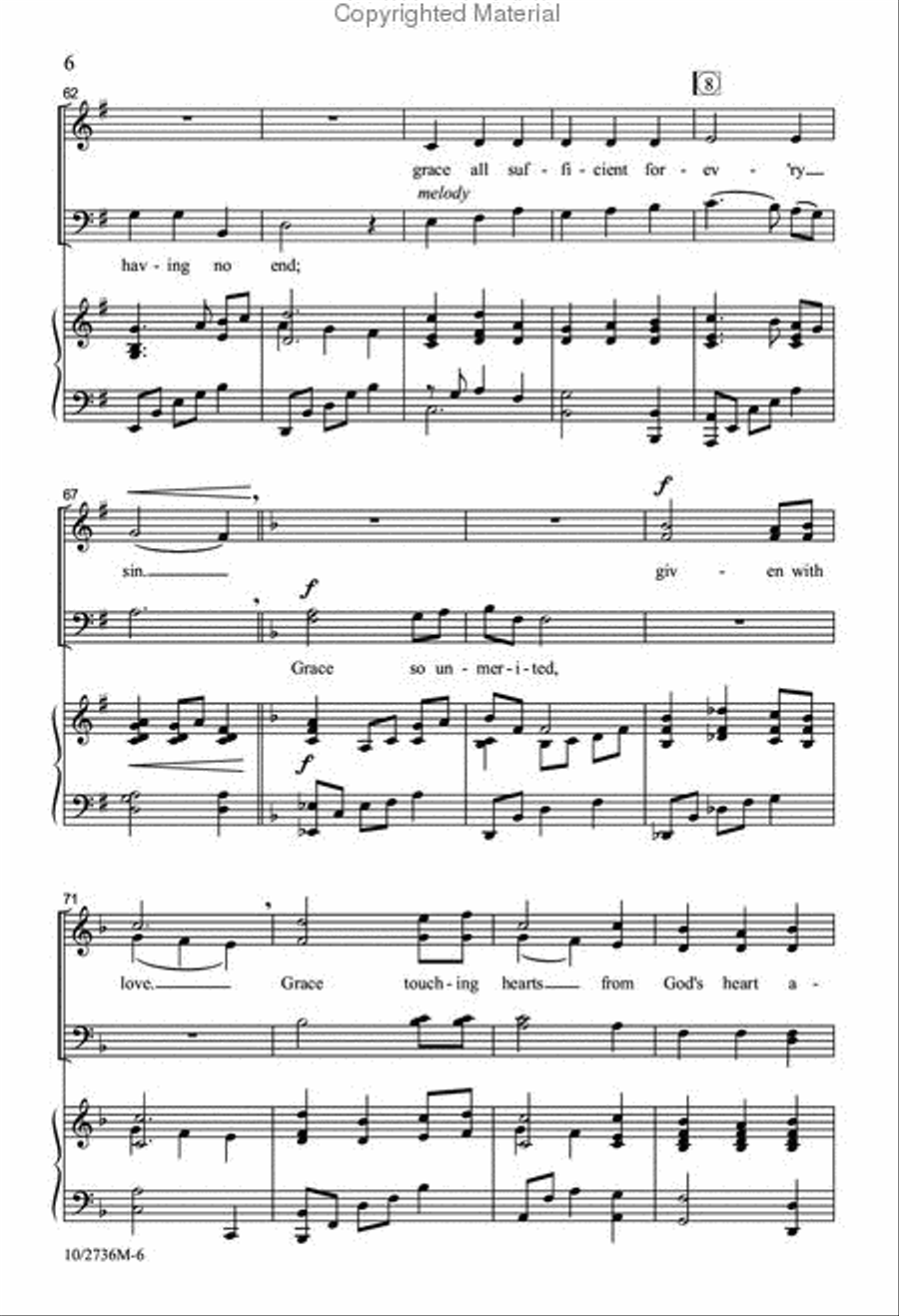 Redeeming Grace 4-Part scores gallery preview page 6