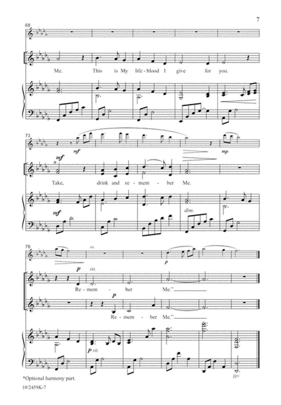 Remember Me Remember Me Unison Choir scores gallery preview page 8