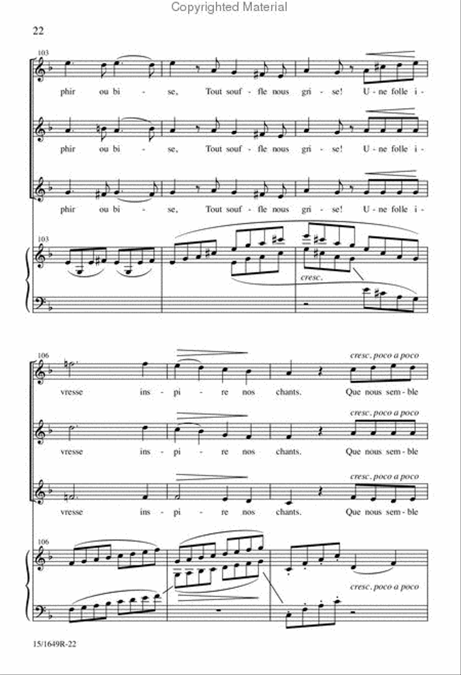 Salut au Chevalier Printemps SSA scores gallery preview page 22