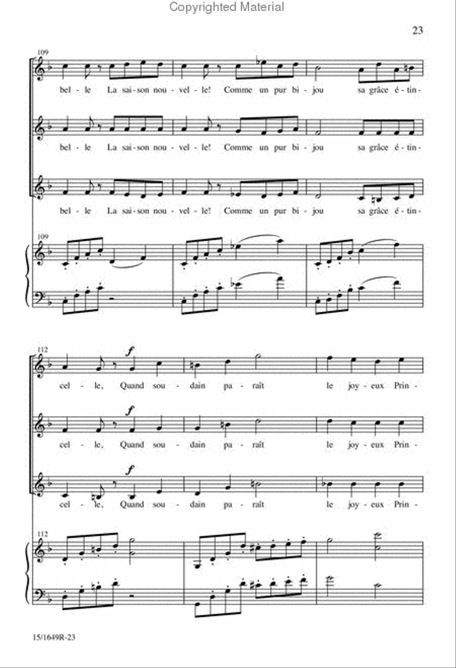 Salut au Chevalier Printemps SSA scores gallery preview page 23