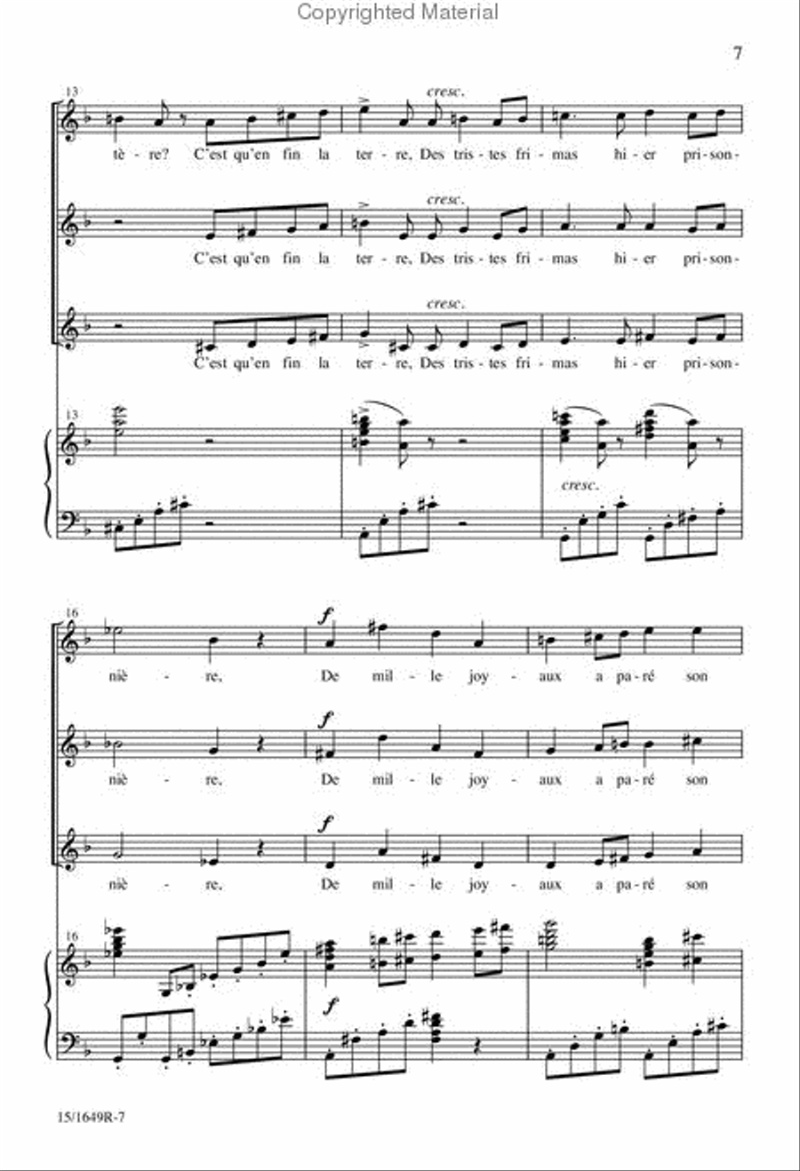 Salut au Chevalier Printemps SSA scores gallery preview page 7