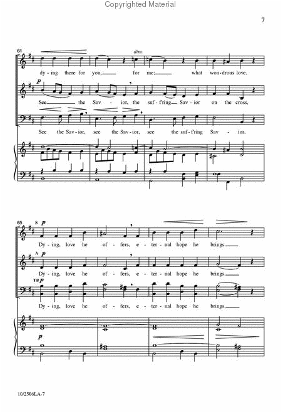 See the Savior 4-Part scores gallery preview page 7