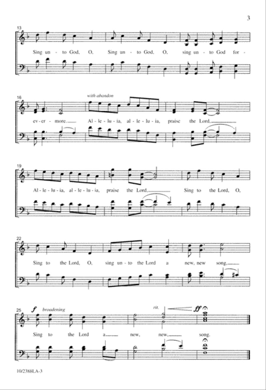 Sing to the Lord a New Song 4-Part scores gallery preview page 4