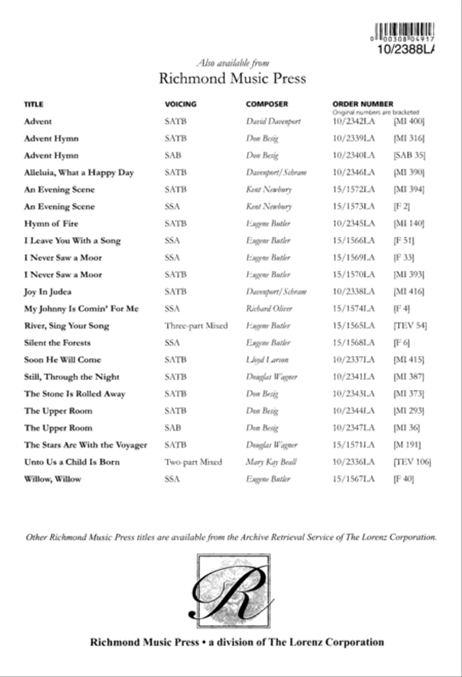 Sing to the Lord a New Song 4-Part scores gallery preview page 5