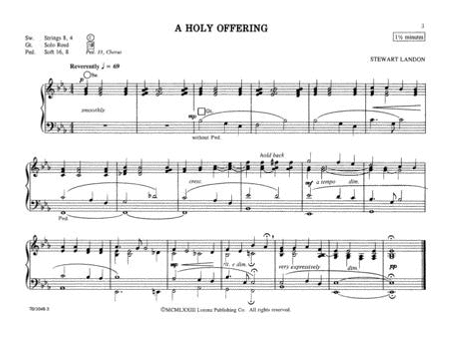 Short Aisle Offertories Organ Solo scores gallery preview page 4