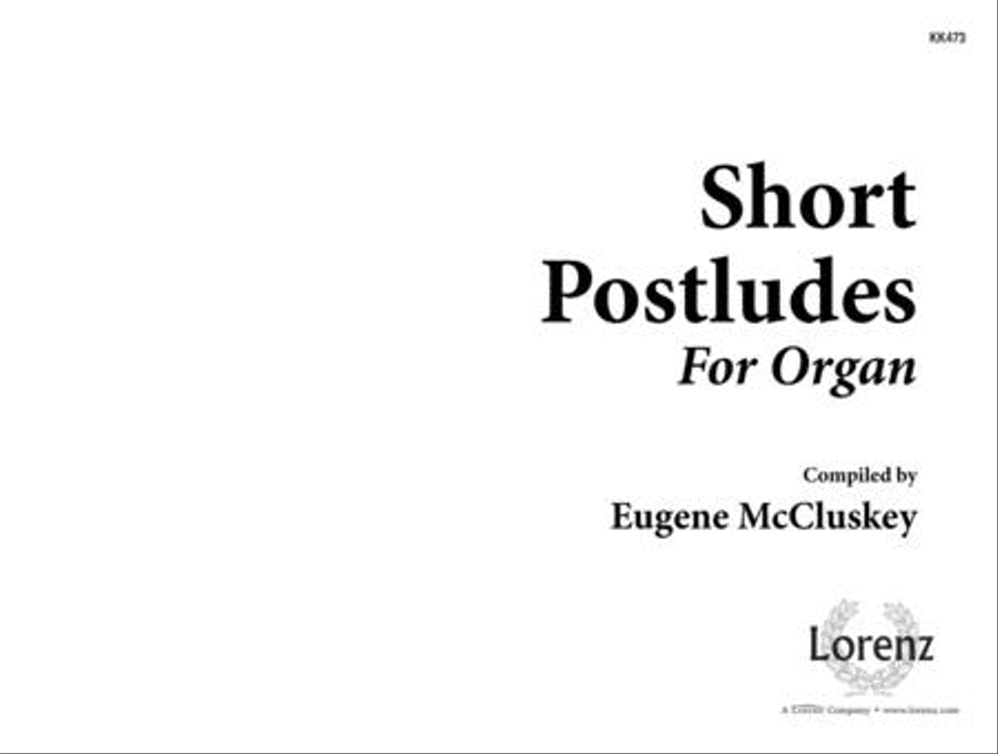 Short Postludes for Organ Organ Solo scores gallery preview page 1