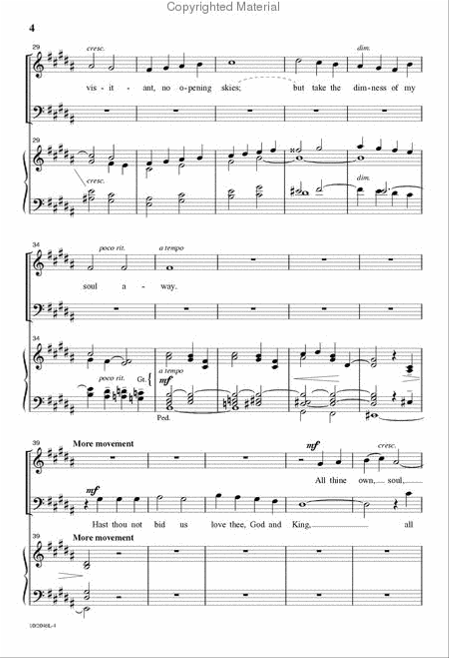 Spirit of God, Descend Upon My Heart 4-Part scores gallery preview page 4