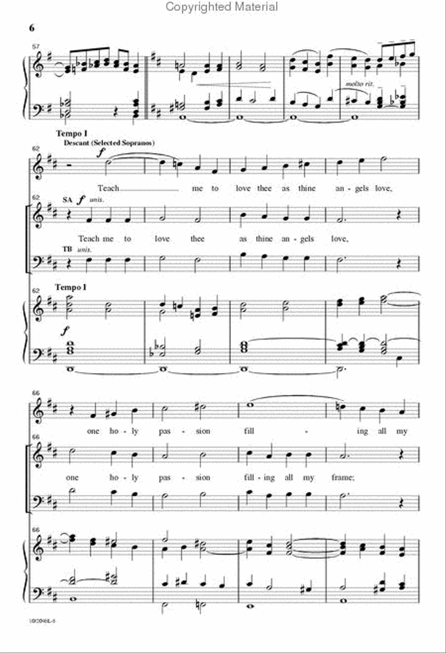 Spirit of God, Descend Upon My Heart 4-Part scores gallery preview page 6