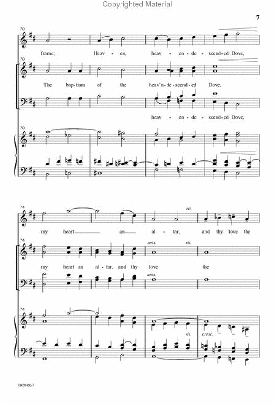 Spirit of God, Descend Upon My Heart 4-Part scores gallery preview page 7
