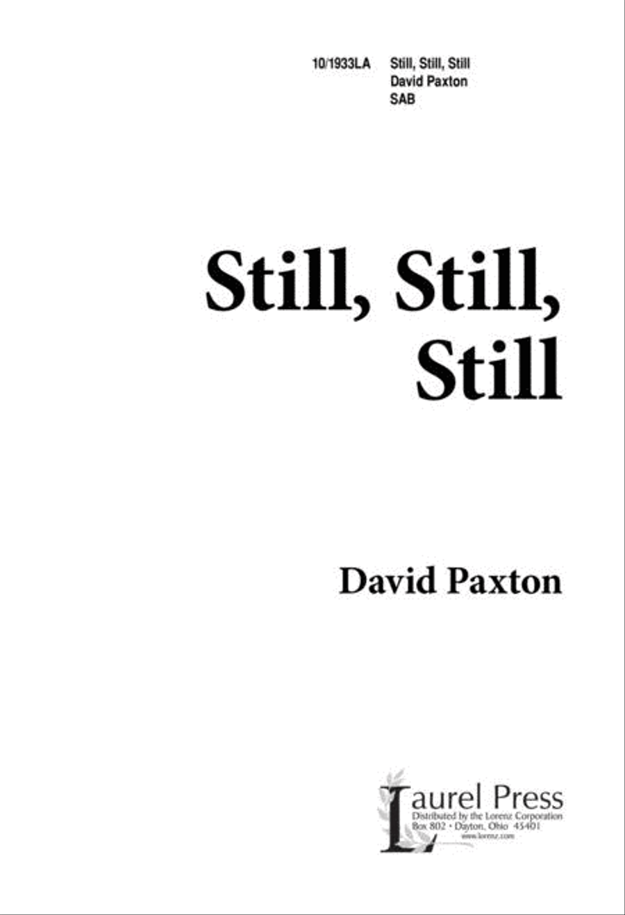 Still, Still, Still 3-Part scores gallery preview page 1
