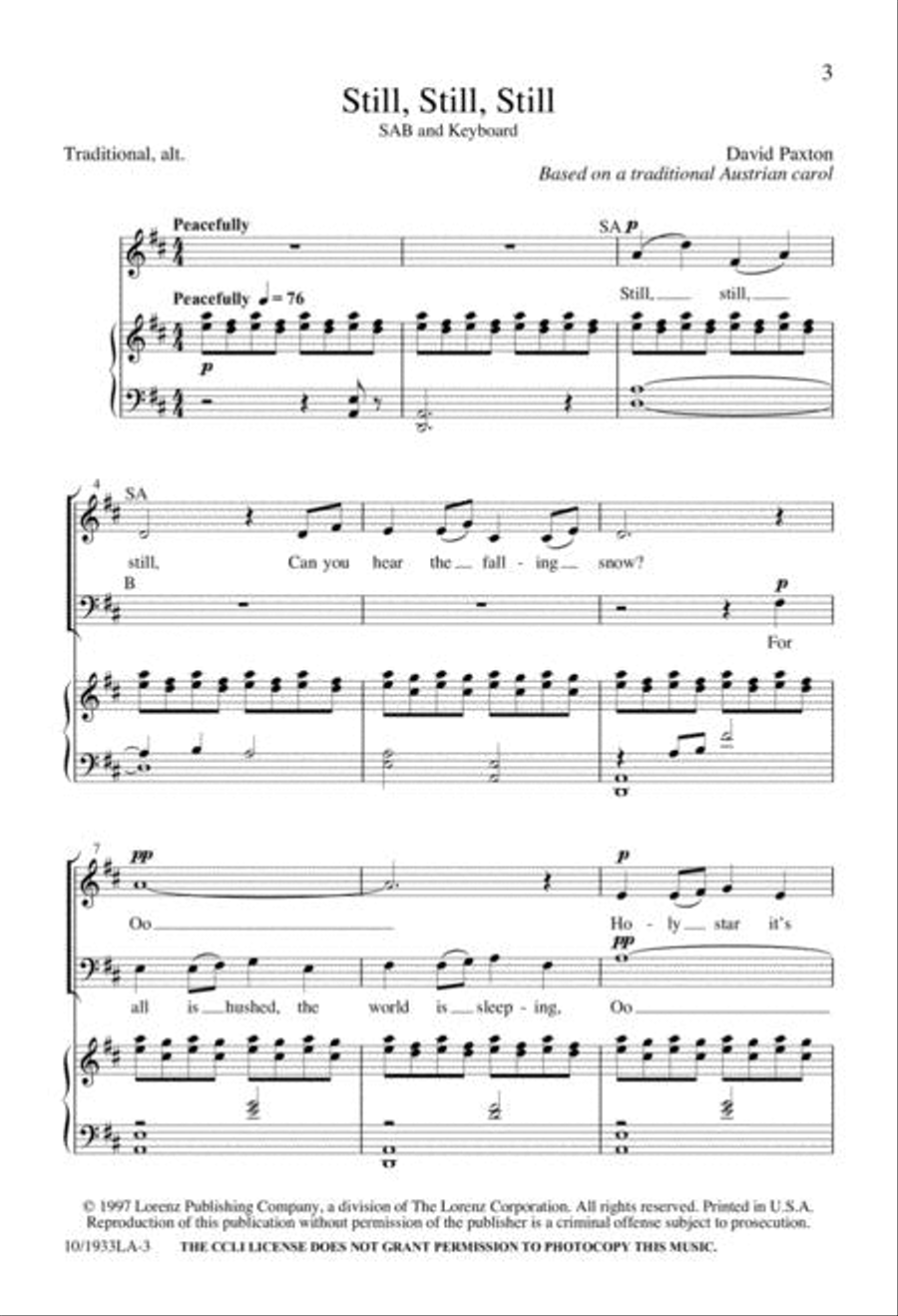 Still, Still, Still 3-Part scores gallery preview page 3