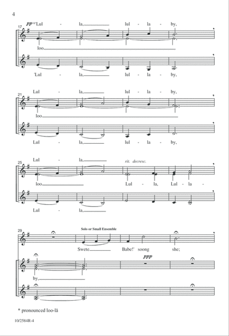 Swete was the song the Virgine soong SSAA scores gallery preview page 5