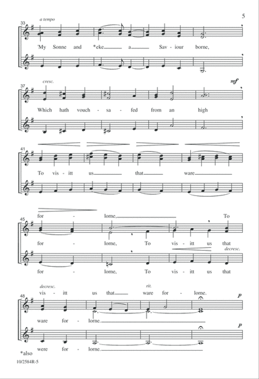 Swete was the song the Virgine soong SSAA scores gallery preview page 6