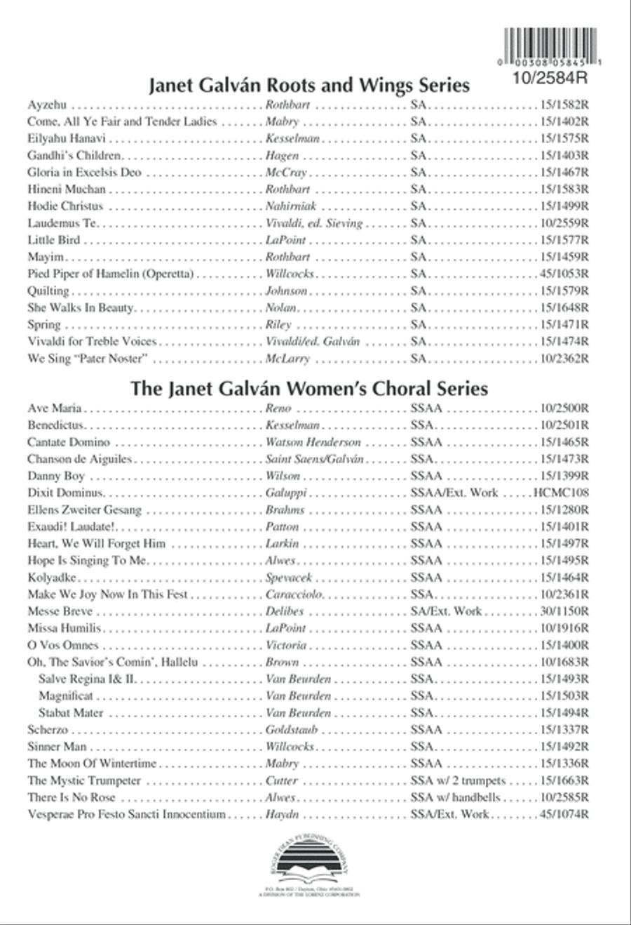 Swete was the song the Virgine soong SSAA scores gallery preview page 9
