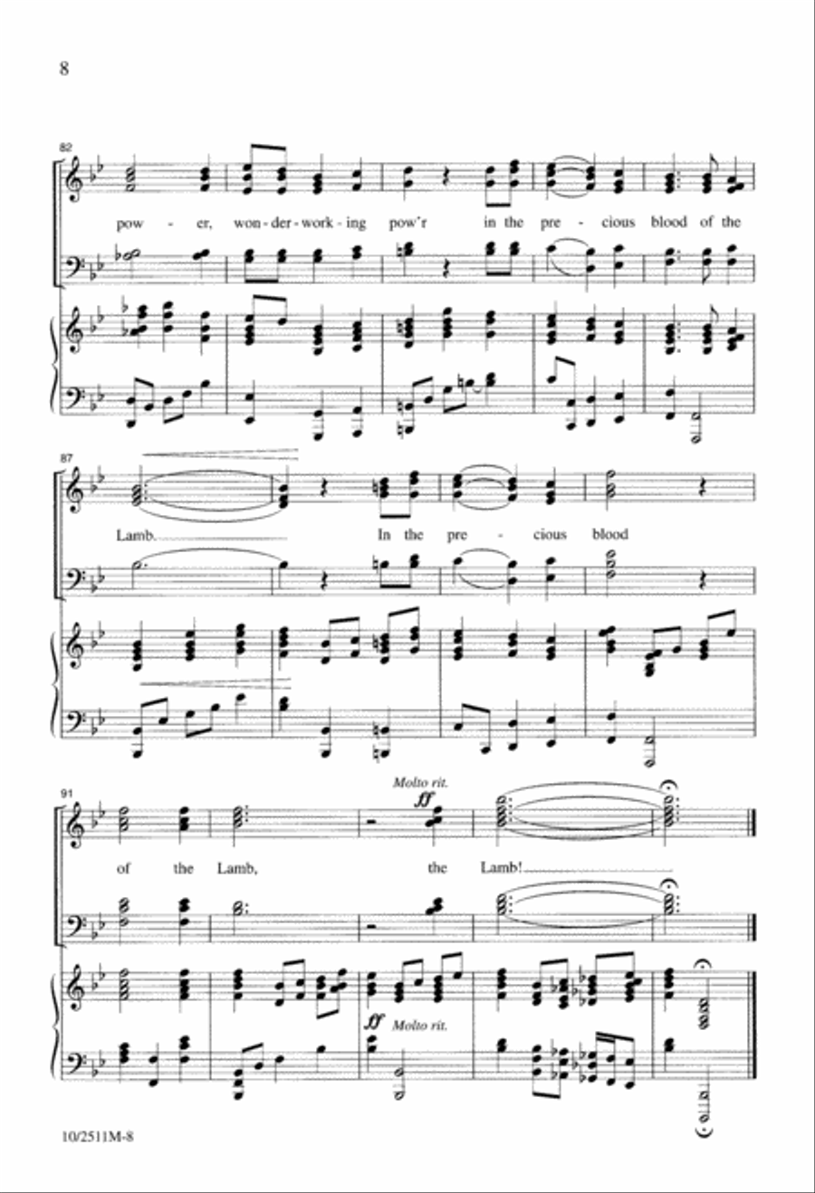 There is Power in the Blood Divisi scores gallery preview page 9