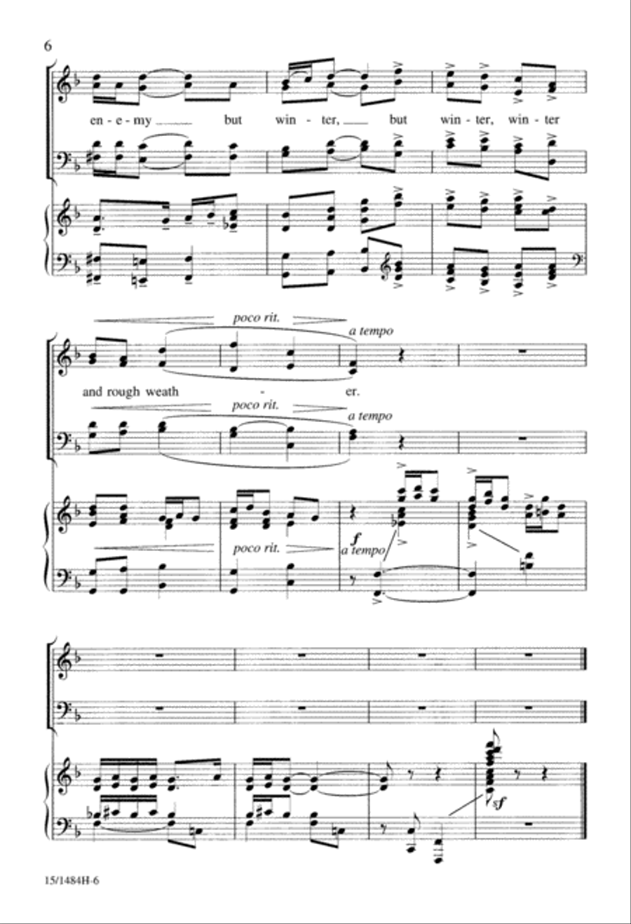 Three Shakespeare Songs Three Shakespeare Songs 4-Part scores gallery preview page 7