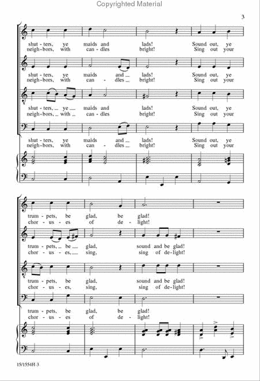 Throw Open Your Shutters! 4-Part scores gallery preview page 3
