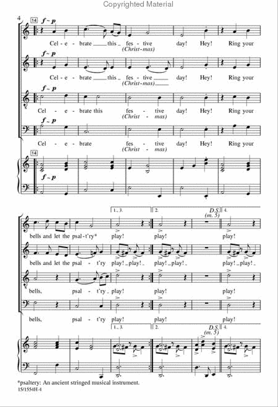Throw Open Your Shutters! 4-Part scores gallery preview page 4
