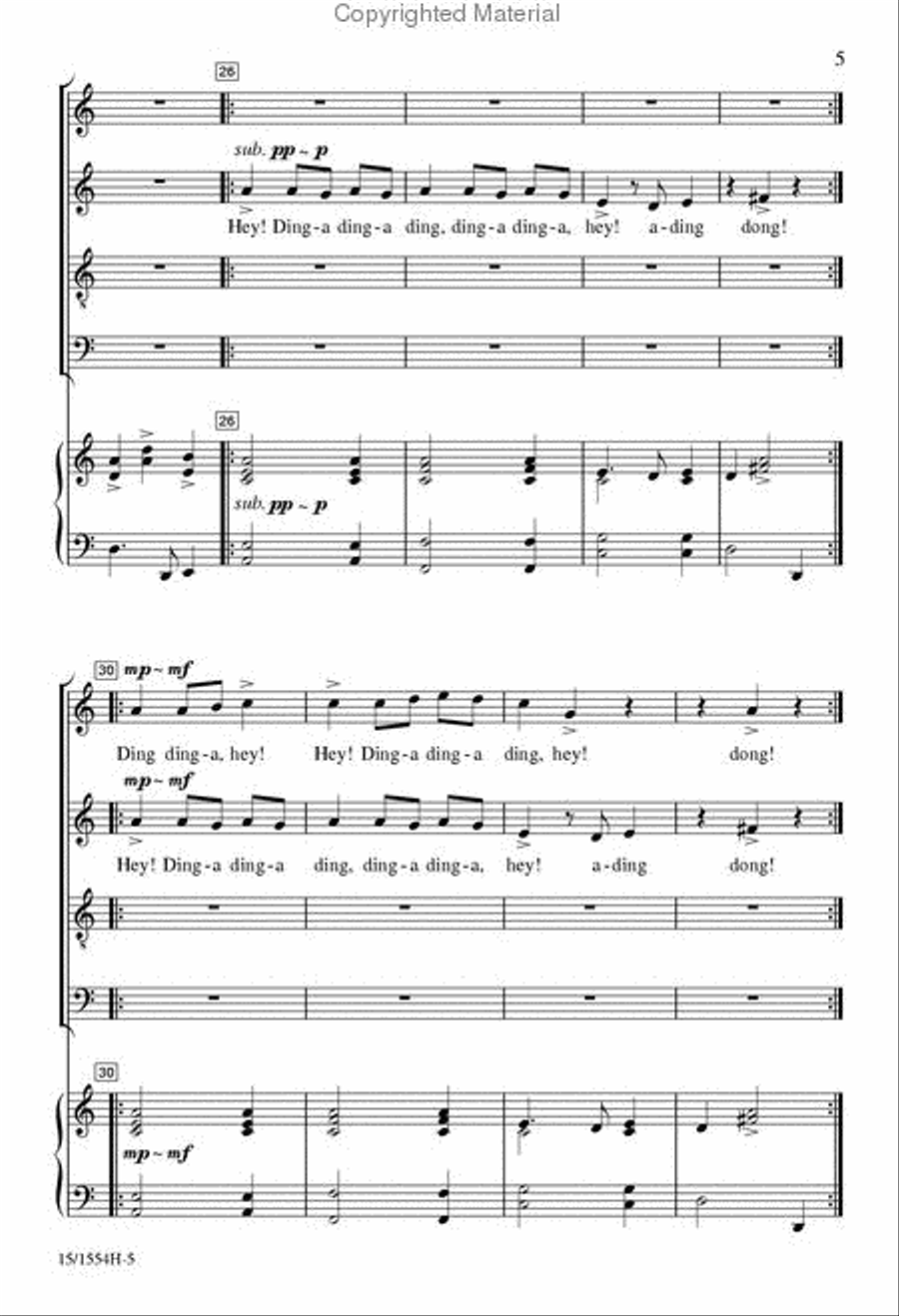 Throw Open Your Shutters! 4-Part scores gallery preview page 5