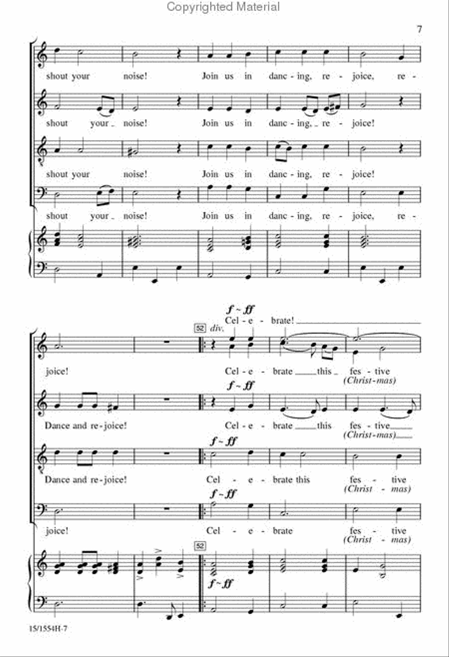 Throw Open Your Shutters! 4-Part scores gallery preview page 7
