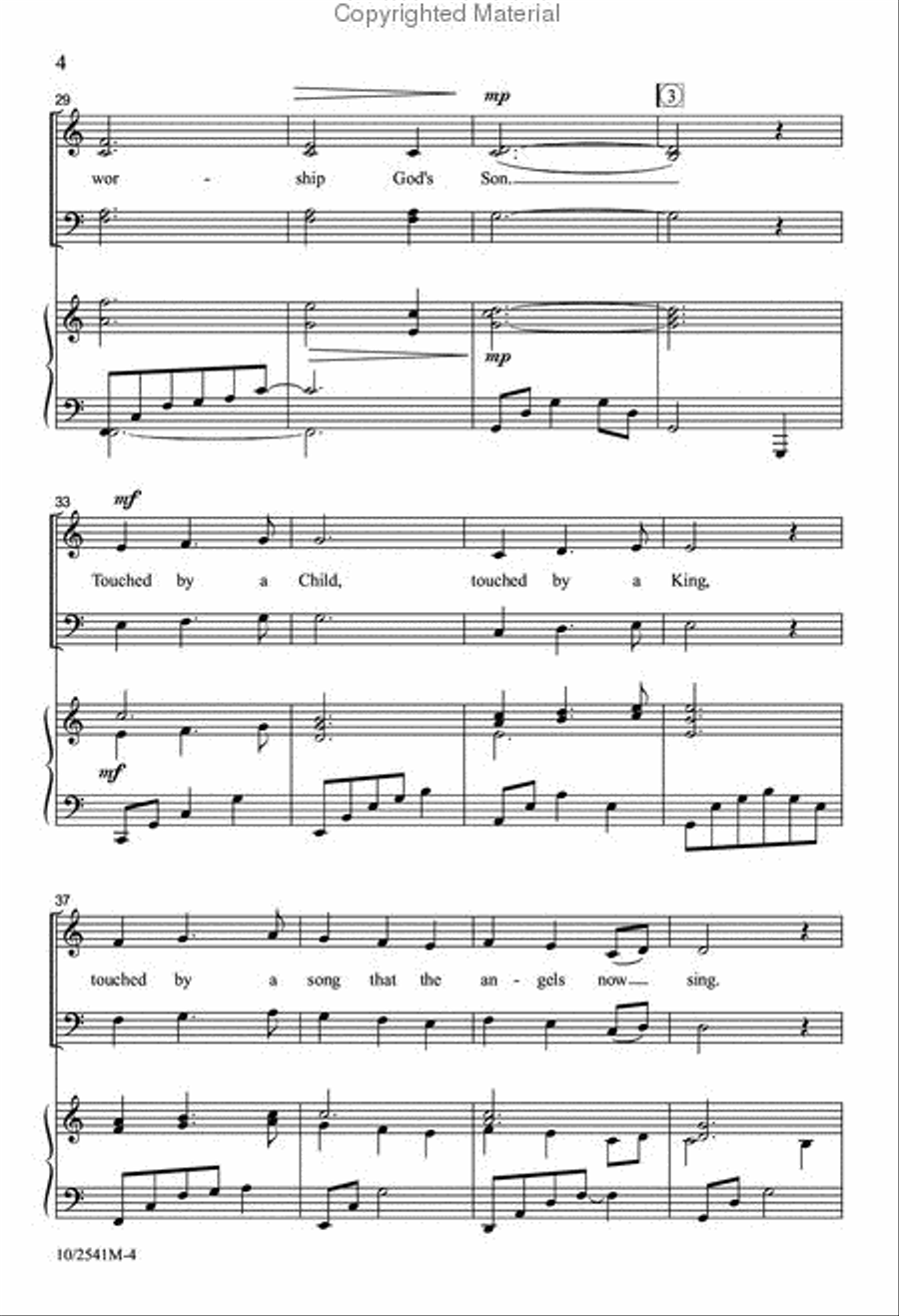 Touched by a Child Touched by a Child 4-Part scores gallery preview page 4