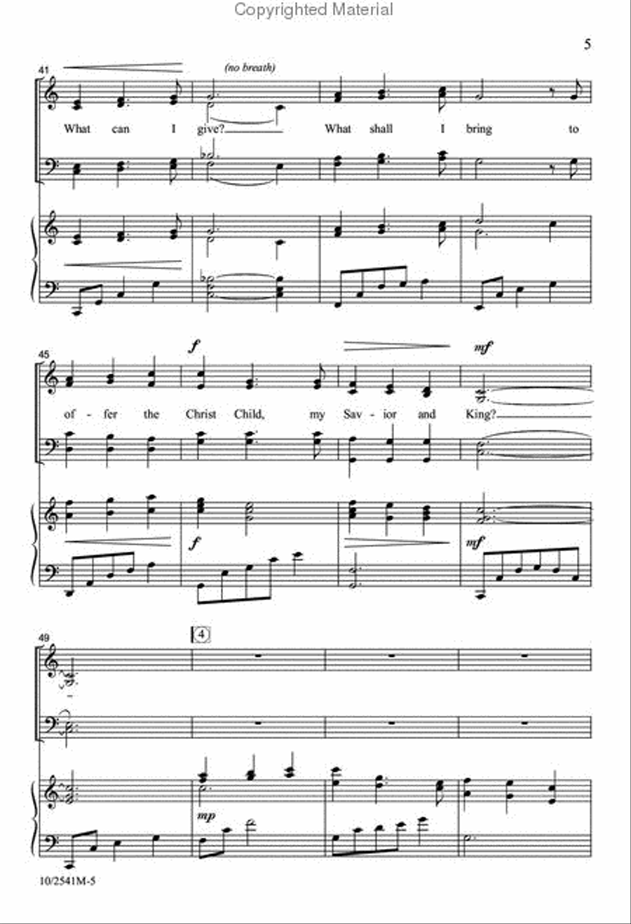 Touched by a Child Touched by a Child 4-Part scores gallery preview page 5