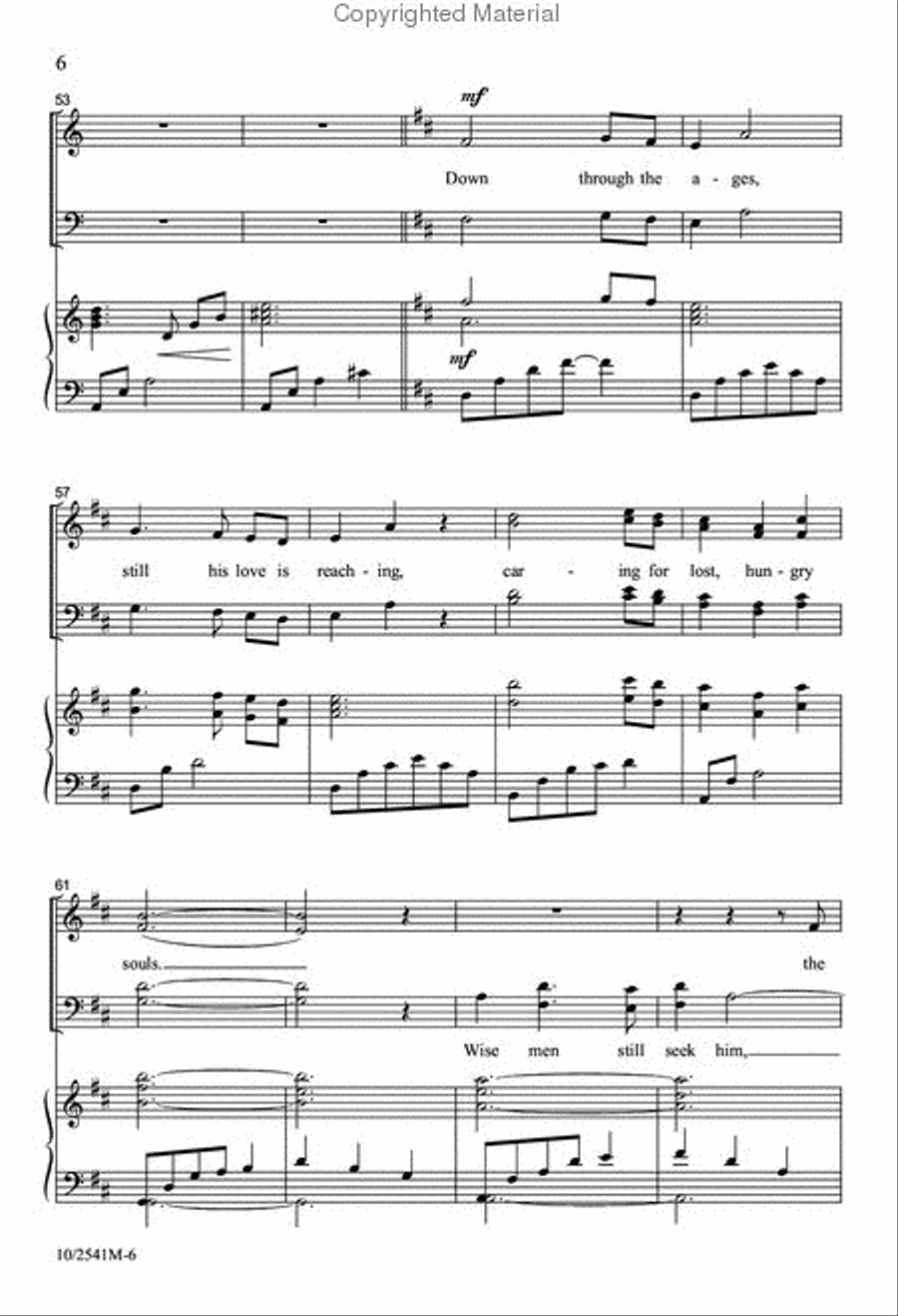 Touched by a Child Touched by a Child 4-Part scores gallery preview page 6