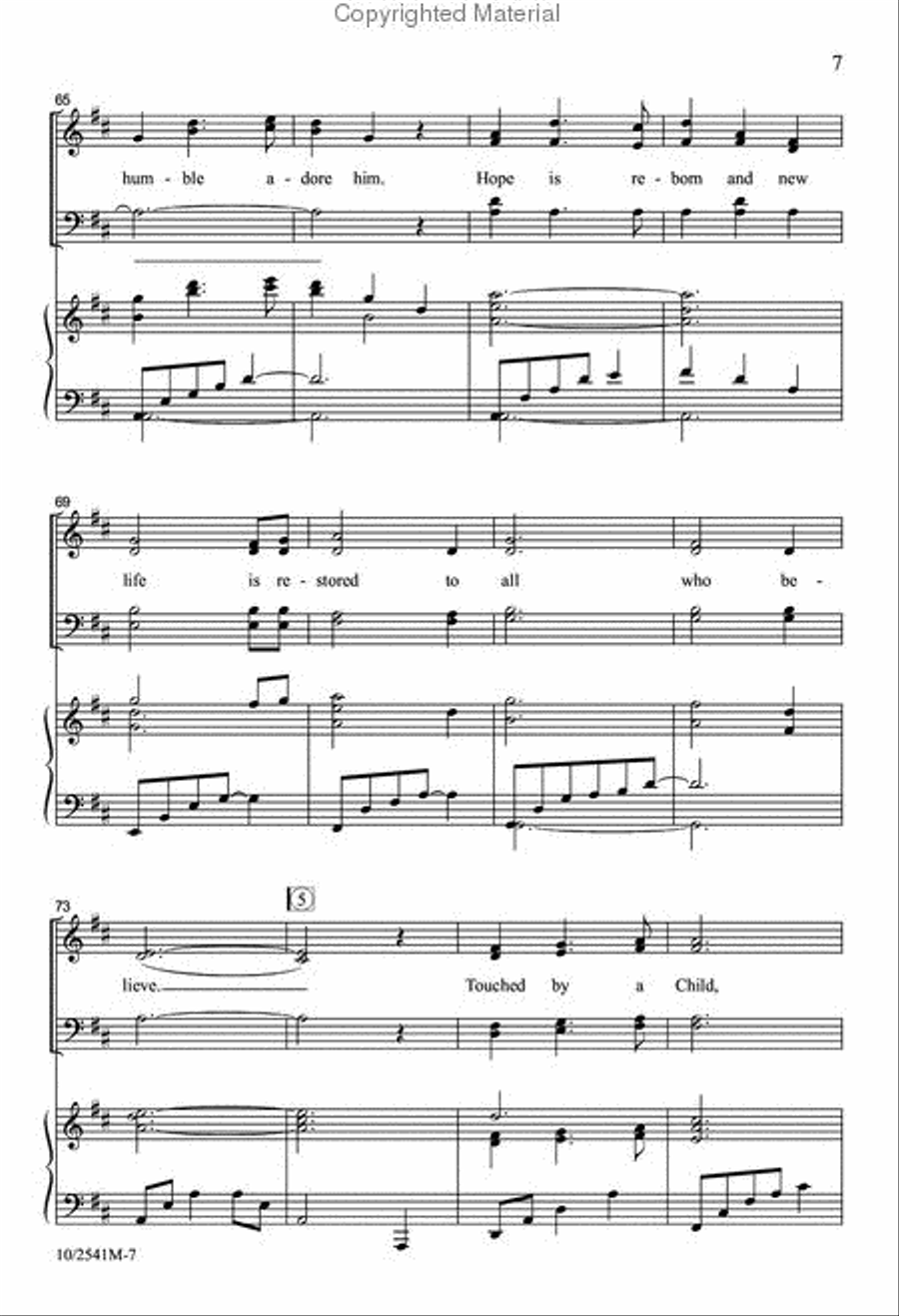 Touched by a Child Touched by a Child 4-Part scores gallery preview page 7