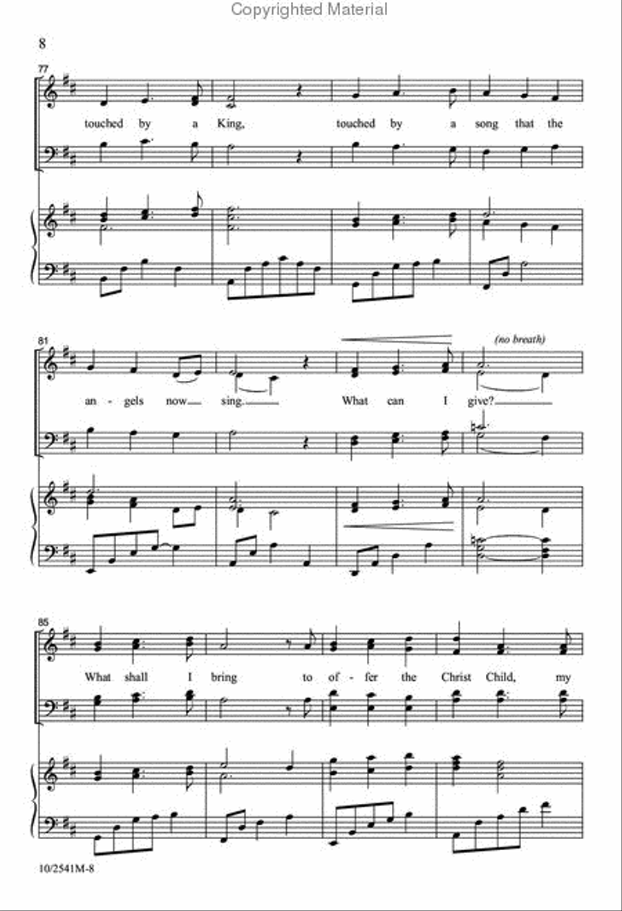 Touched by a Child Touched by a Child 4-Part scores gallery preview page 8