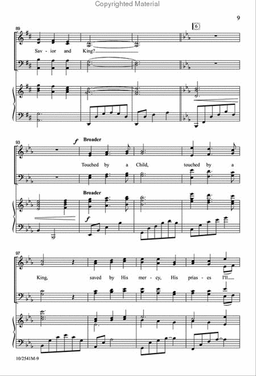 Touched by a Child Touched by a Child 4-Part scores gallery preview page 9
