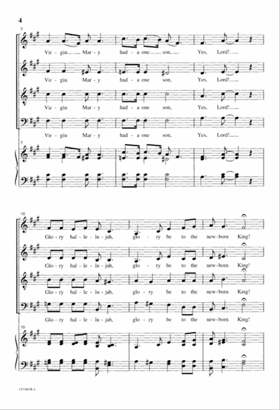The Virgin Mary Had-a One Son Divisi scores gallery preview page 5