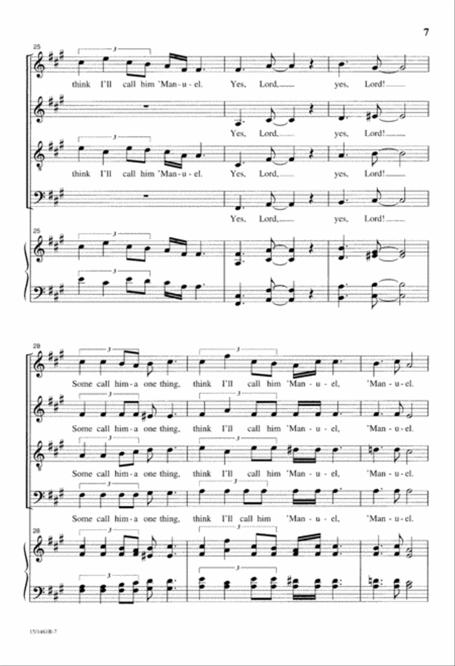 The Virgin Mary Had-a One Son Divisi scores gallery preview page 8