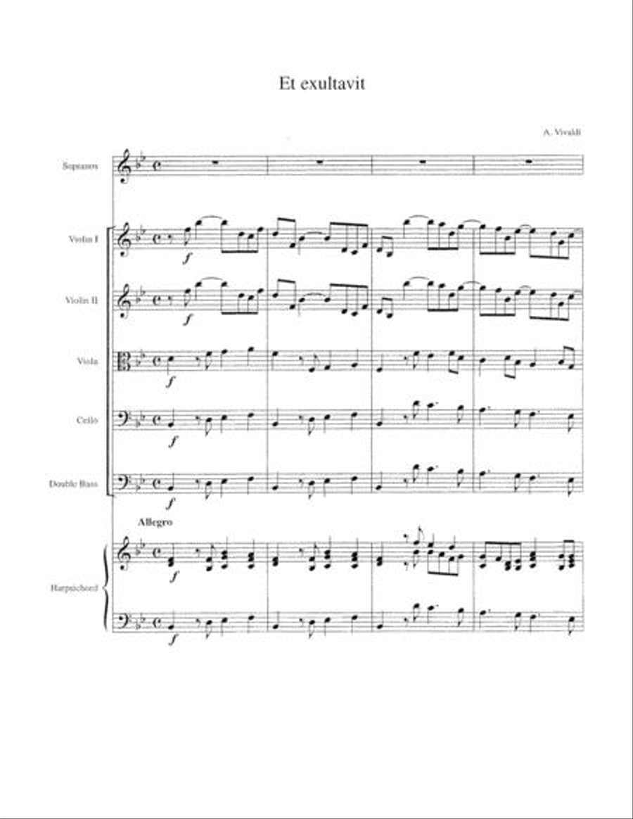 Vivaldi for Treble Voices - Score/Instrumental Parts Women's Choir scores gallery preview page 2