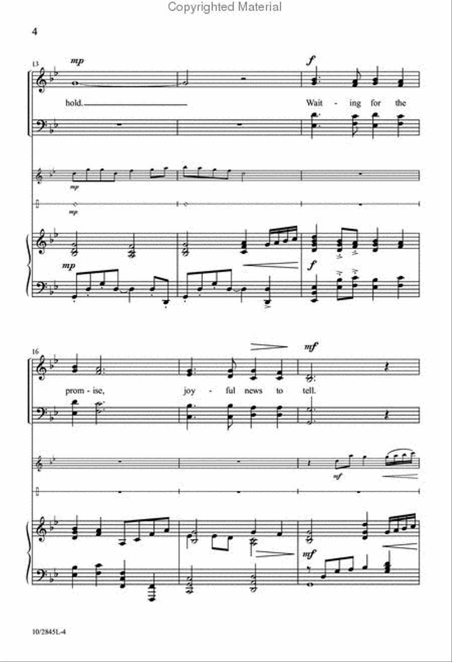 Waiting for the Promise Waiting for the Promise 4-Part scores gallery preview page 4