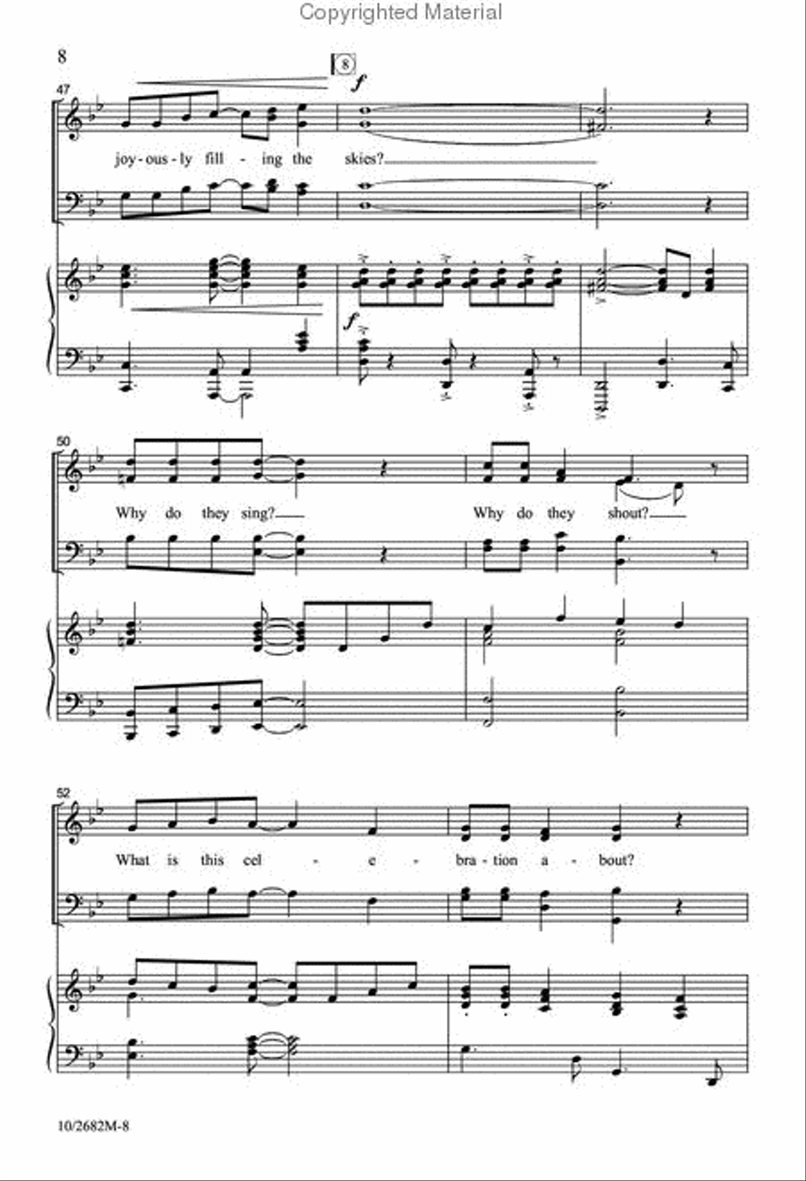Why Do the Shepherds Sing? 4-Part scores gallery preview page 8
