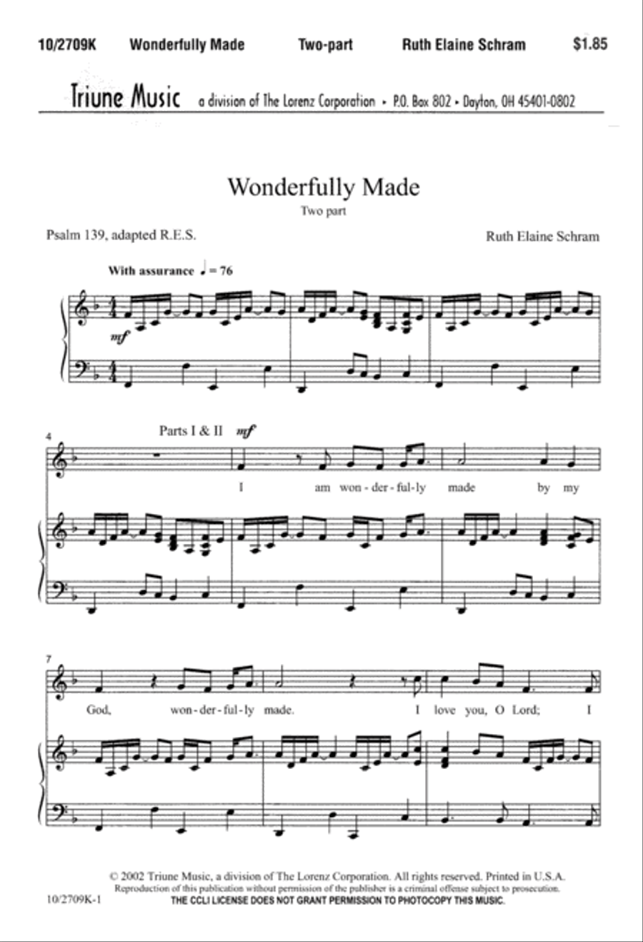 Wonderfully Made Wonderfully Made 2-Part scores gallery preview page 2