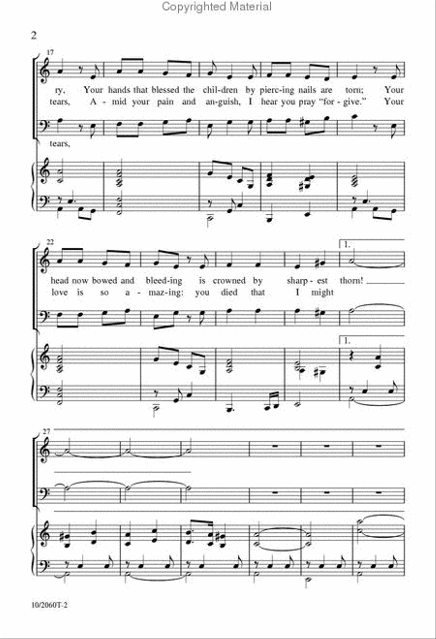 Wounded Lamb 4-Part scores gallery preview page 3