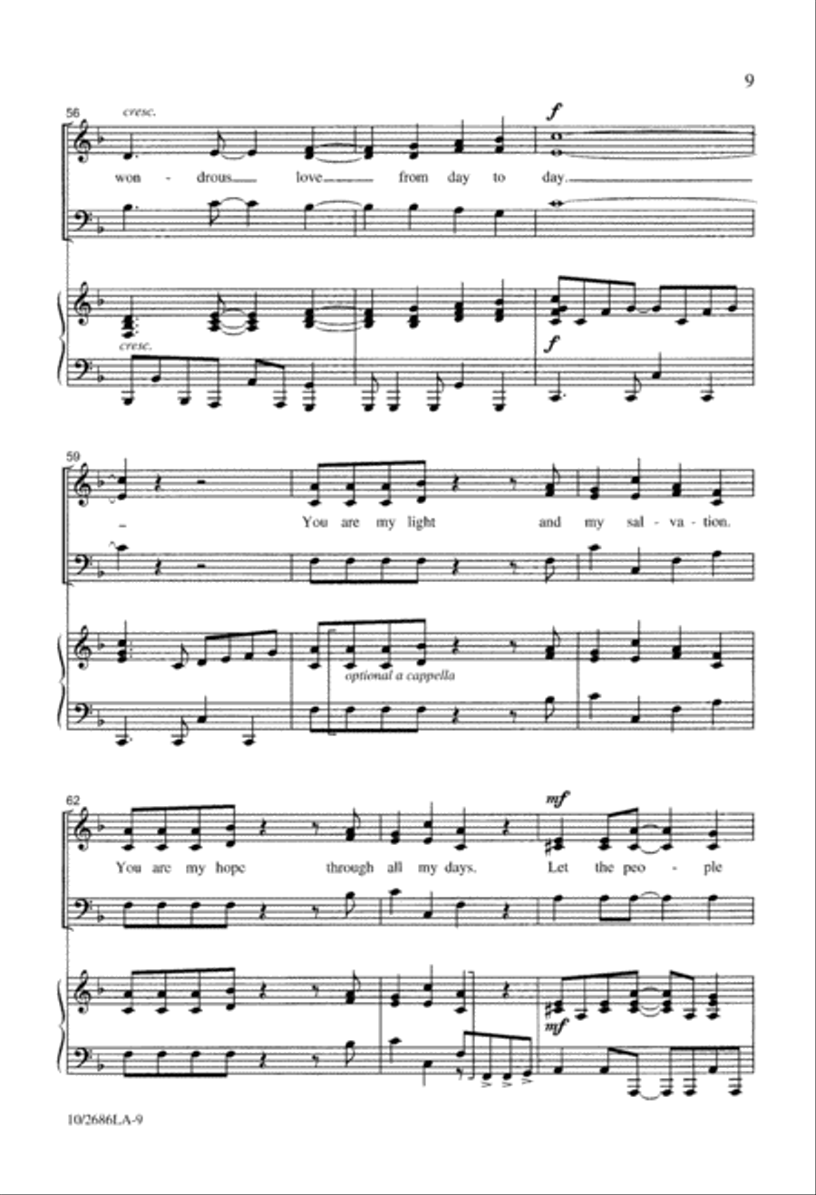 You Are My Light You Are My Light 3-Part scores gallery preview page 10