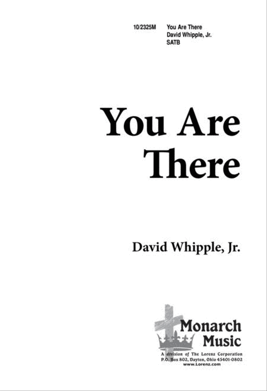 You Are There You Are There 4-Part scores gallery preview page 1
